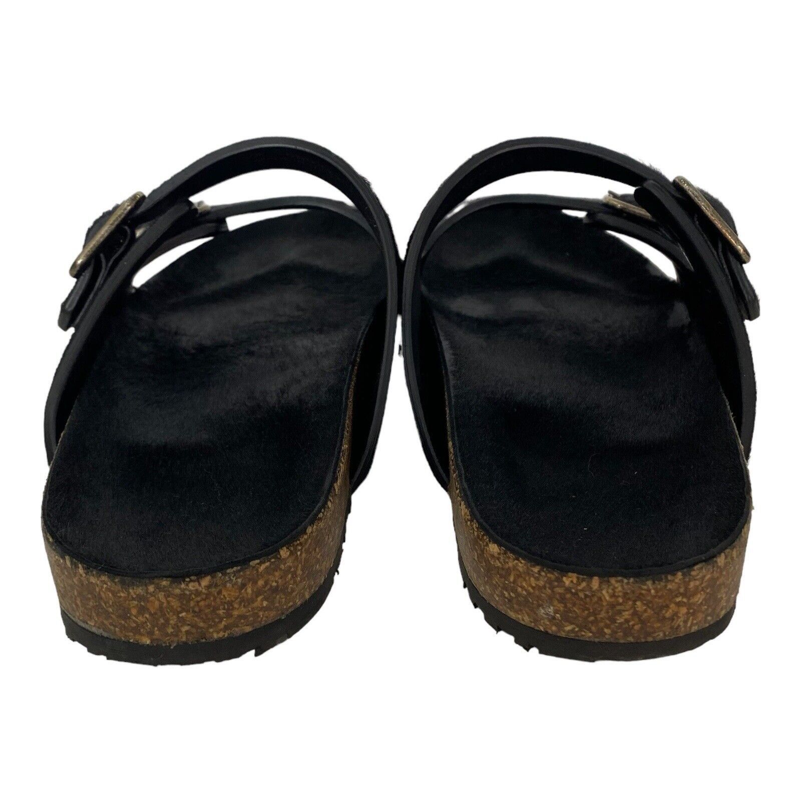 Saint Laurent Paris $795 Unisex Black Calf Hair Jimmy Sandal Slide EU 42 Size US 9 / EU 42 - 7 Thumbnail