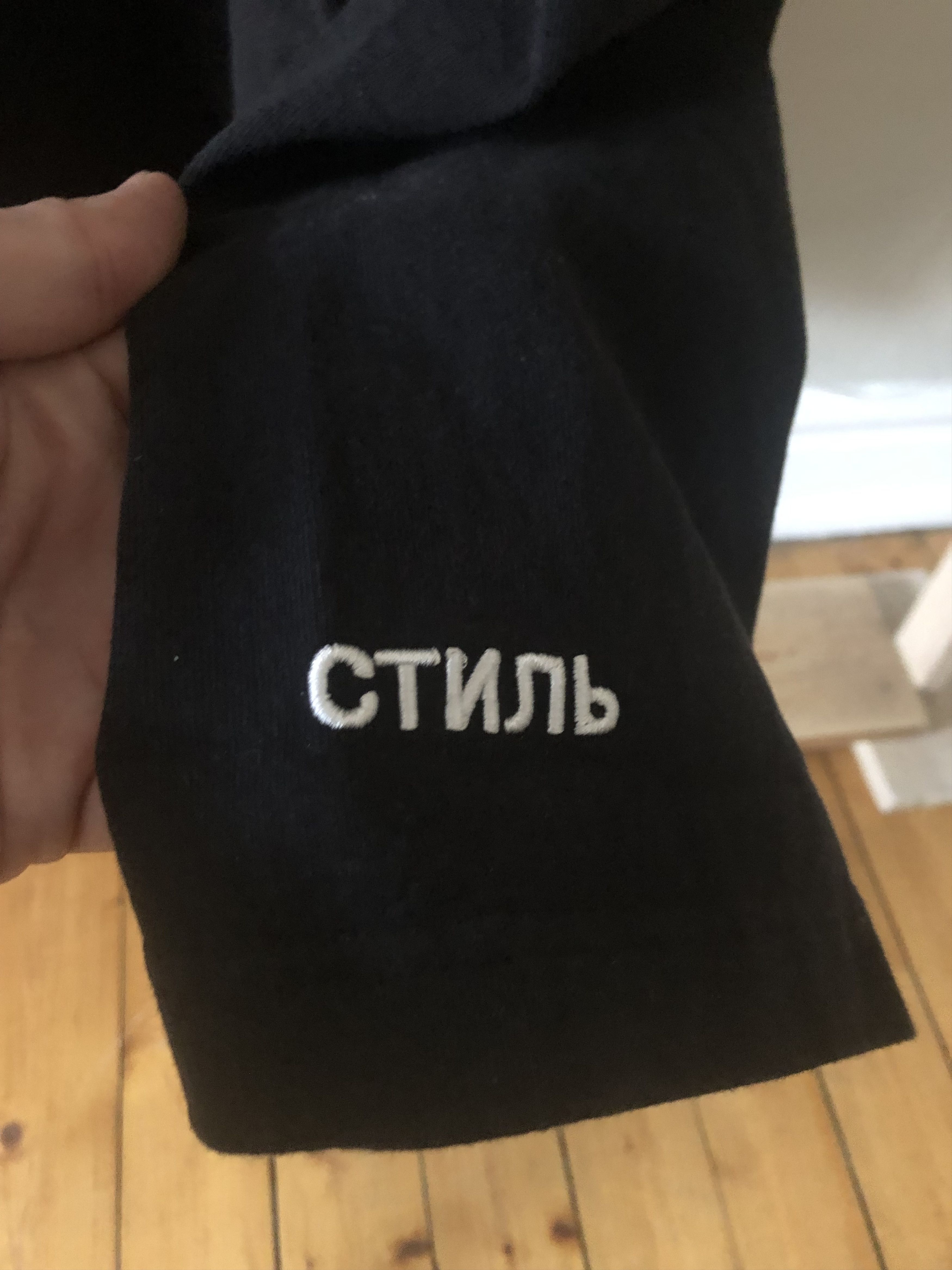 Heron Preston Heron Preston oversized long black thin sweatshirt Size US XL / EU 56 / 4 - 4 Thumbnail