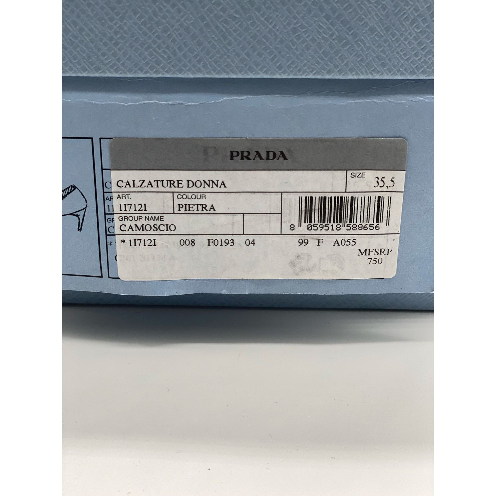 Prada Prada Pietra Suede Scallop Pointed Pumps sz. 35.5 eu Size US 5.5 / IT 35.5 - 8 Thumbnail