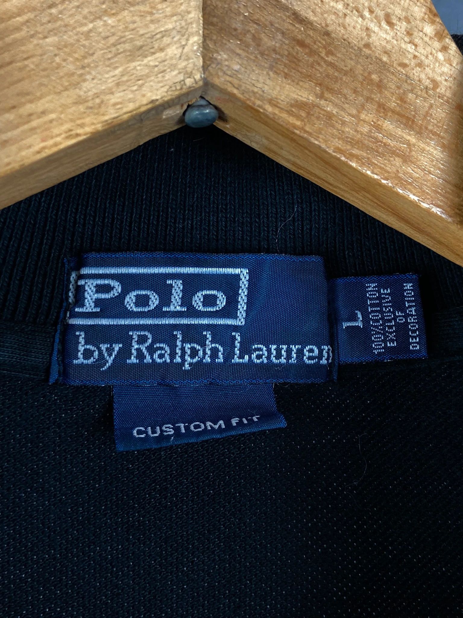 Polo Ralph Lauren Ralph Lauren Black Longsleeve Polo / Quiet Luxury (L) Size US L / EU 52-54 / 3 - 3 Thumbnail