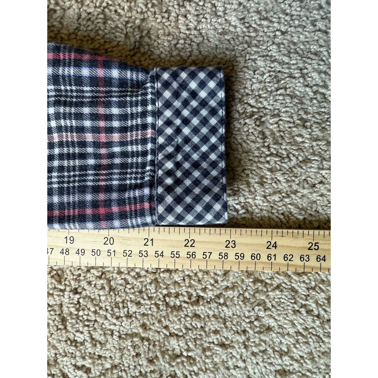 Other J. Jill Gingham Plaid Flannel Button-Up Shirt Black/White S Size S / US 4 / IT 40 - 10 Thumbnail