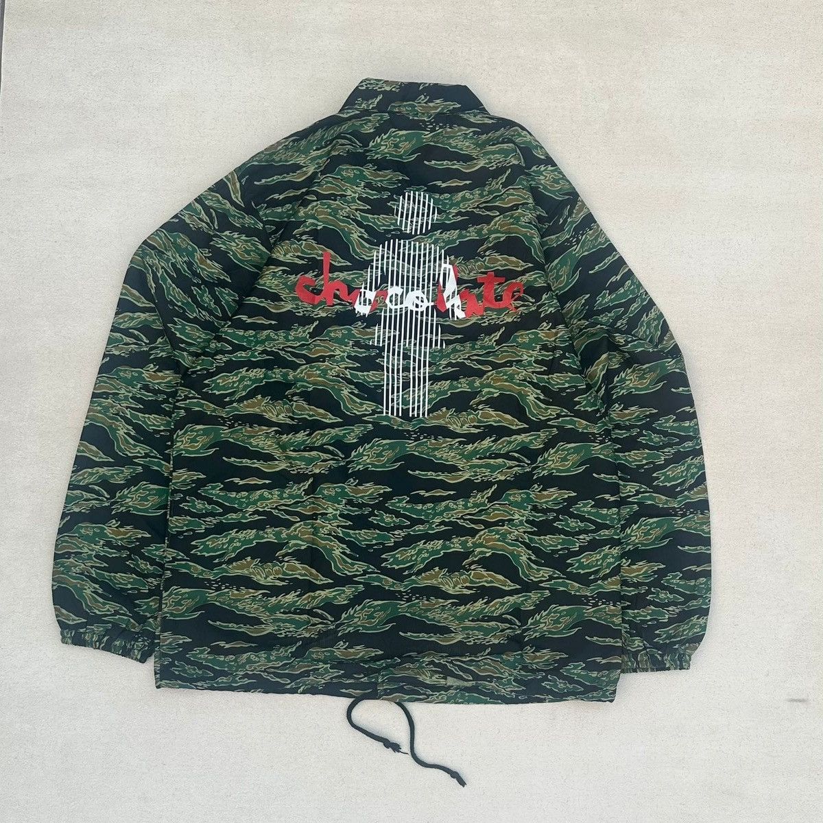 Chocolate × Girl Skateboards RARE 🔥 Girl Skate x Chocolate Skate Tiger Camo Coach Jacket Size US M / EU 48-50 / 2 - 2 Thumbnail