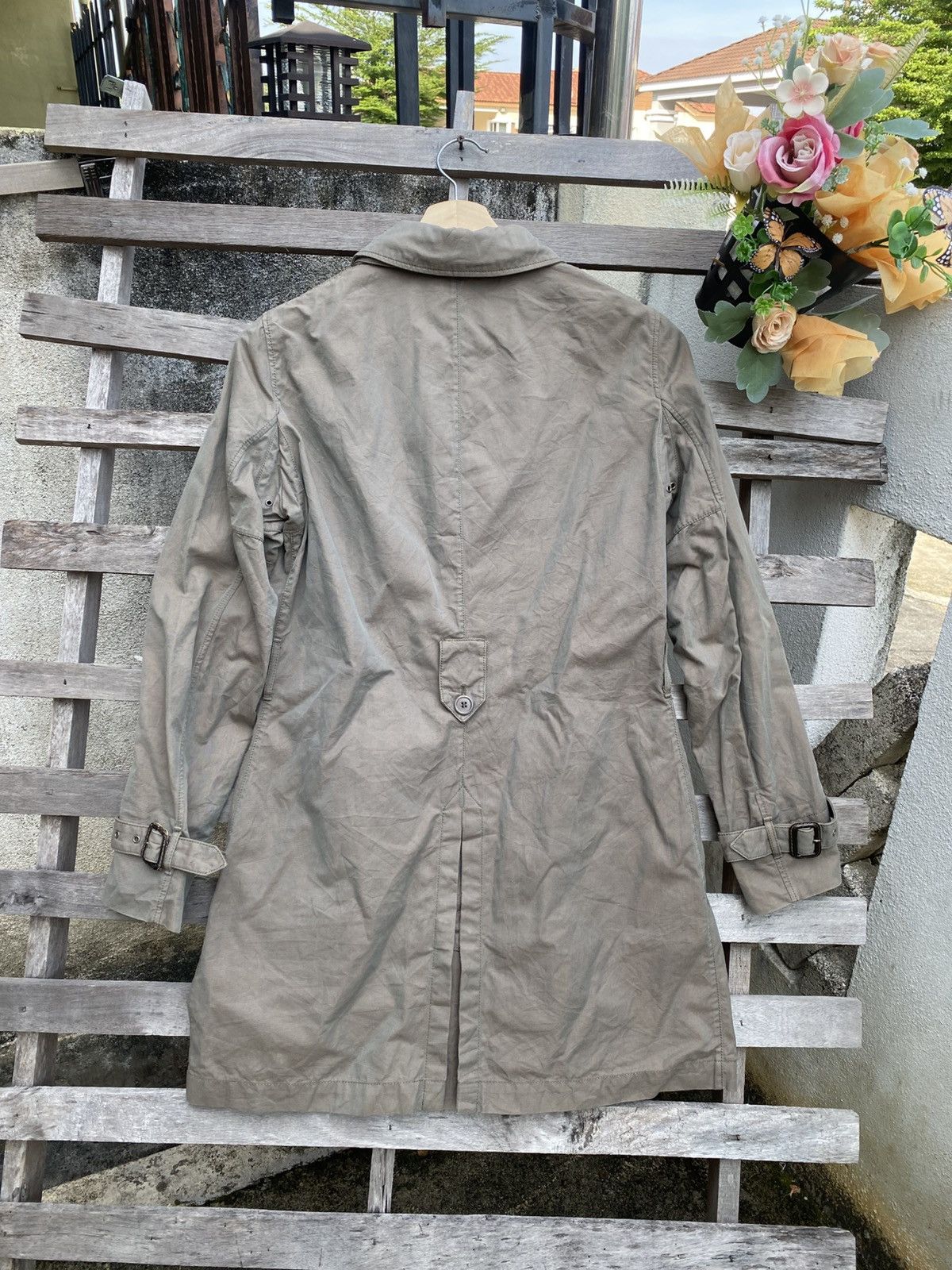 Yohji Yamamoto Y’s Yohji Yamamoto Aspesi Women’s LightweightTrench Coat Size M / US 6-8 / IT 42-44 - 8 Thumbnail