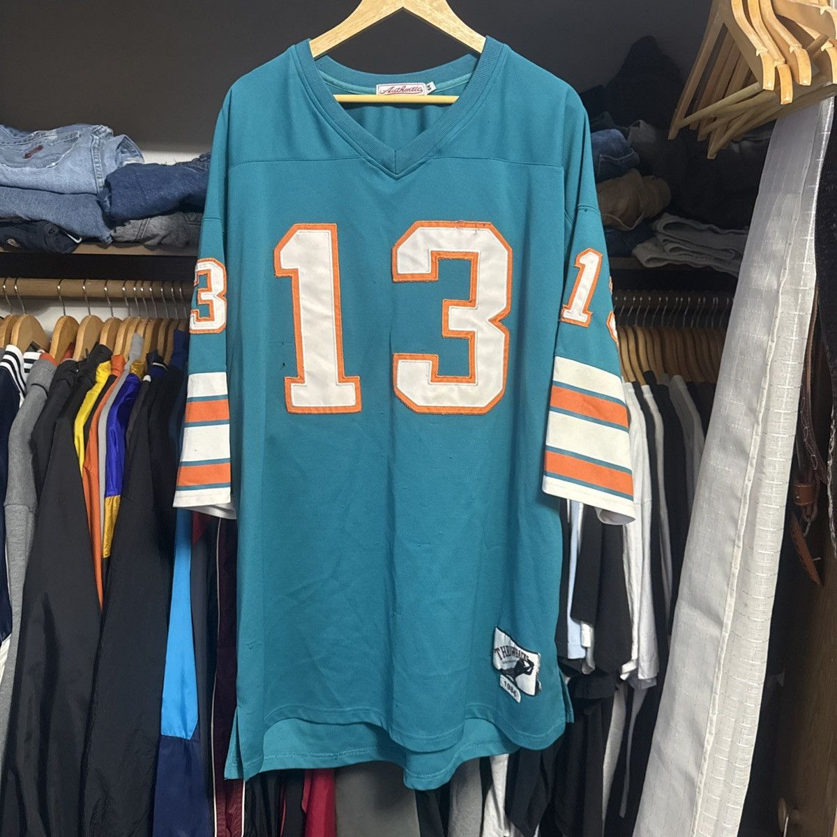 Other Vintage Miami Dolphins #13 Throwback Gridiron Jersey Size 54 Size US XXL / EU 58 / 5 - 1 Thumbnail