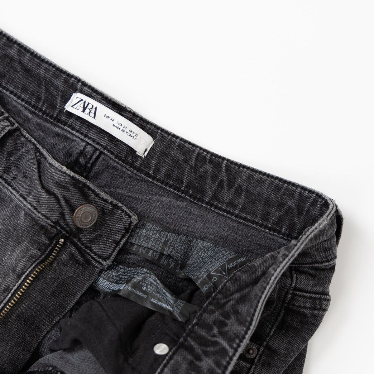 Zara Zara Man Gray Denim Jeans Distressed Patches Graphic Casual Size US 32 / EU 48 - 5 Thumbnail