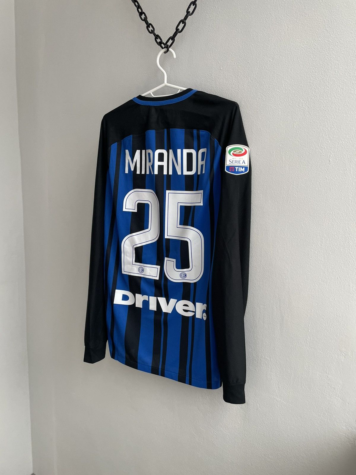 Nike Inter Milan 2017 2018 Player Issue Match Worn? Shirt Jersey Size US L / EU 52-54 / 3 - 17 Thumbnail