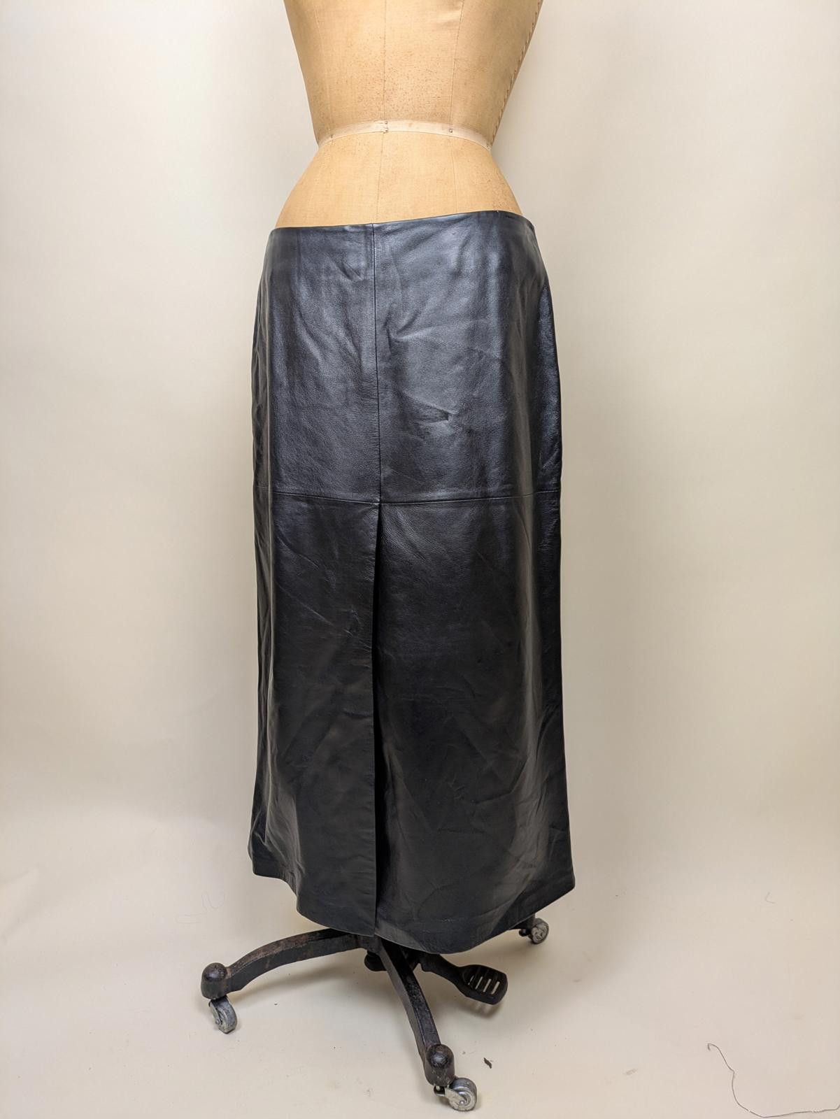 Other 1990's long black leather skirt Size 30" / US 8 / IT 44 - 1 Thumbnail