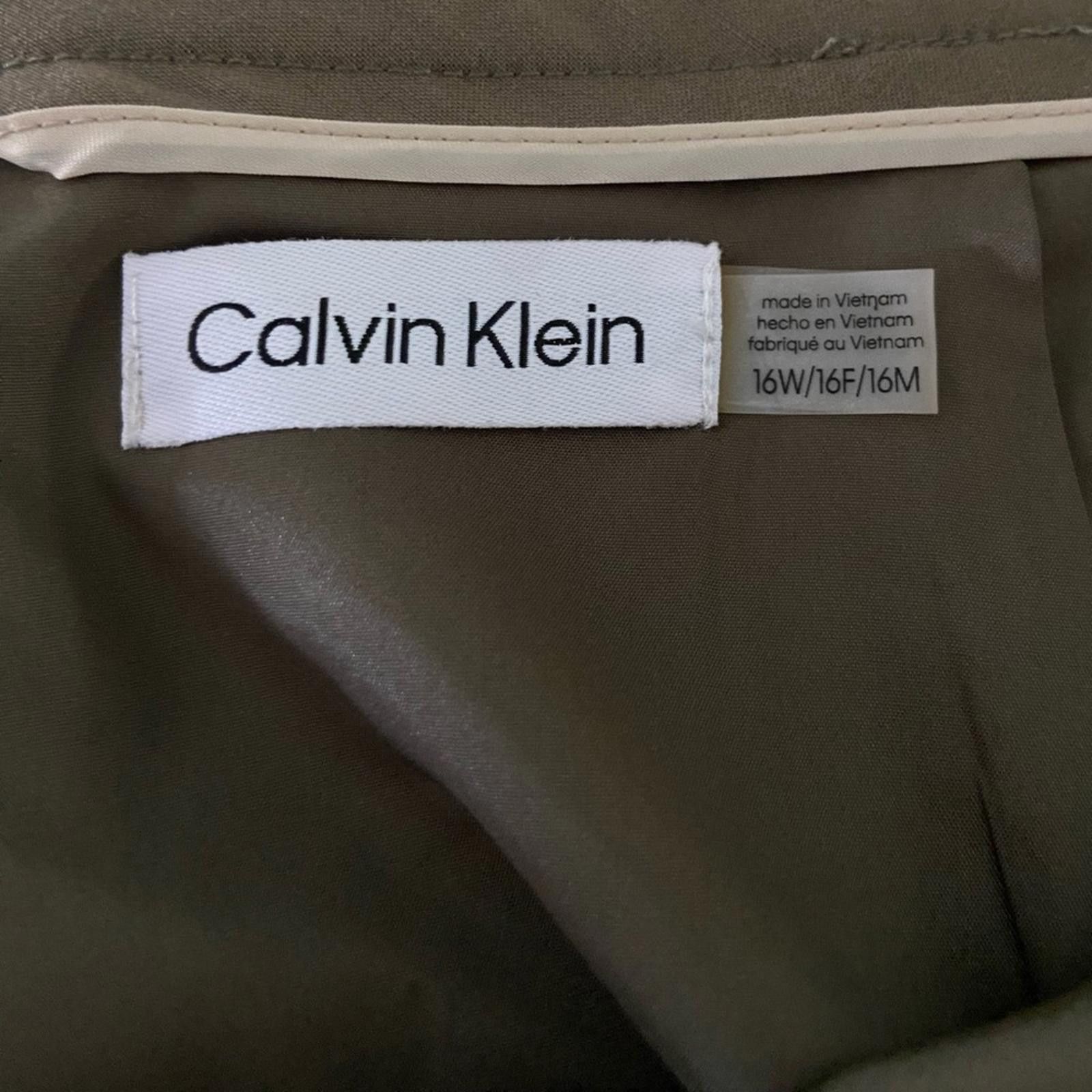 Calvin Klein NWT Calvin Klein Olive Green Pencil Skirt Women’s Size 16W Size 38" / US 16 / IT 52 - 5 Thumbnail
