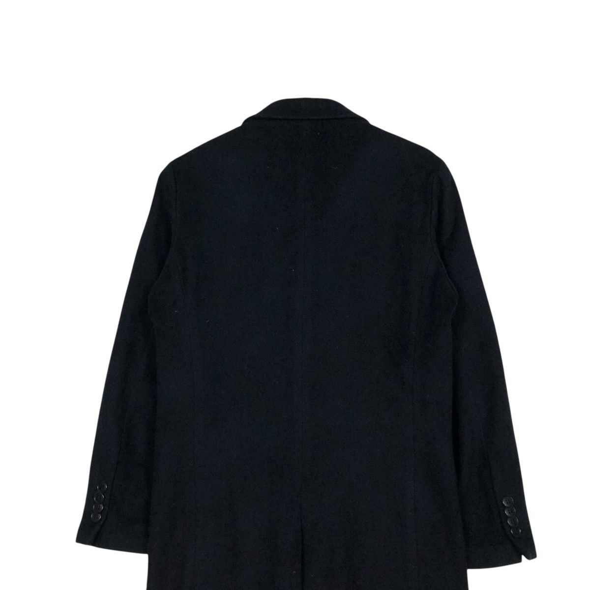 Issey Miyake 🔥RICH BLACK VINTAGE WOOL LONG JACKET SHIPS JET BLUE JAPAN Size US M / EU 48-50 / 2 - 11 Thumbnail