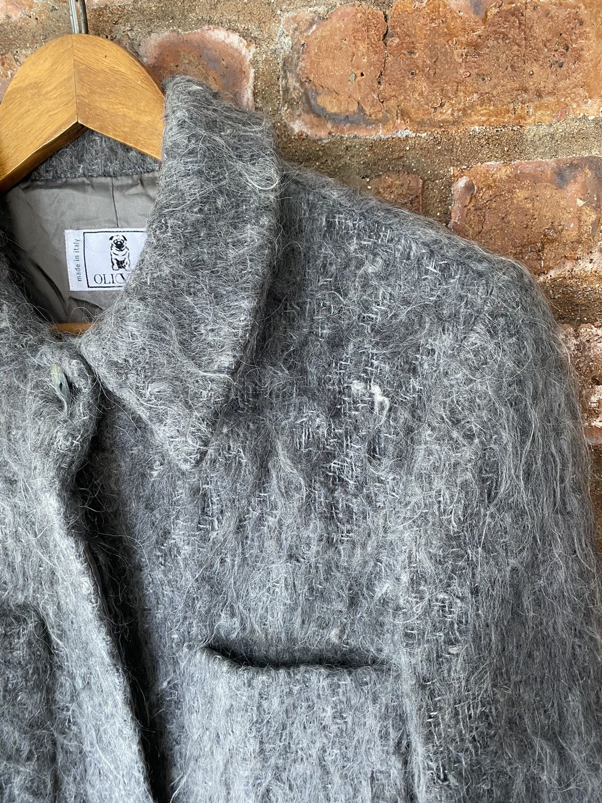 Valentino 1990s Oliver by Valentino MOHAIR long Jacket Size M / US 6-8 / IT 42-44 - 6 Thumbnail