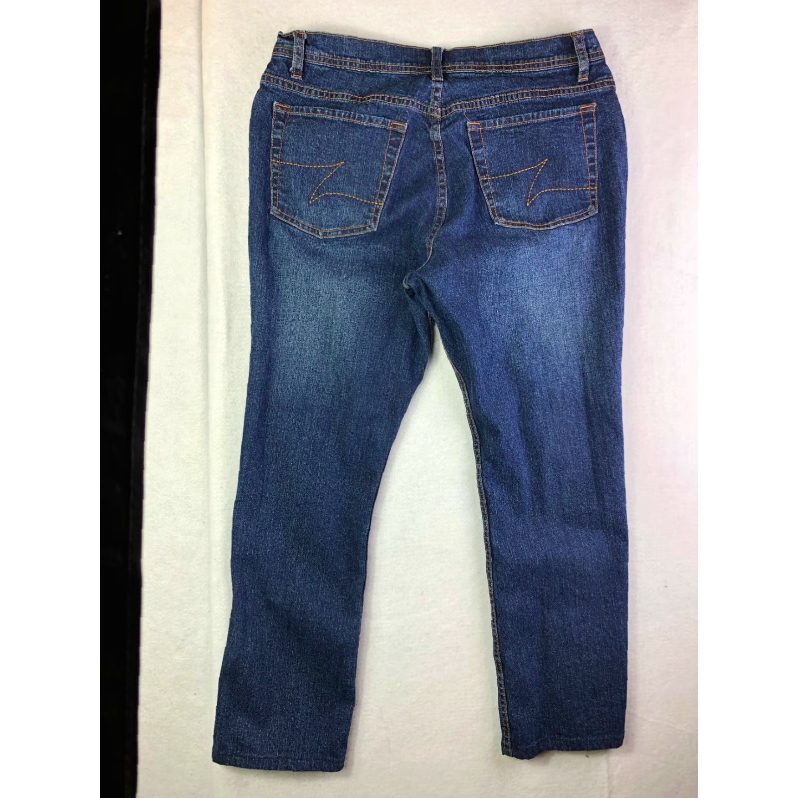 Vintage Zena Jeans Straight Mid Rise Womens Size 8 Blue Jeans 32x25 Measured Denim Cotton Vintage No Distressed Regular Size 30" / US 8 / IT 44 - 5 Thumbnail