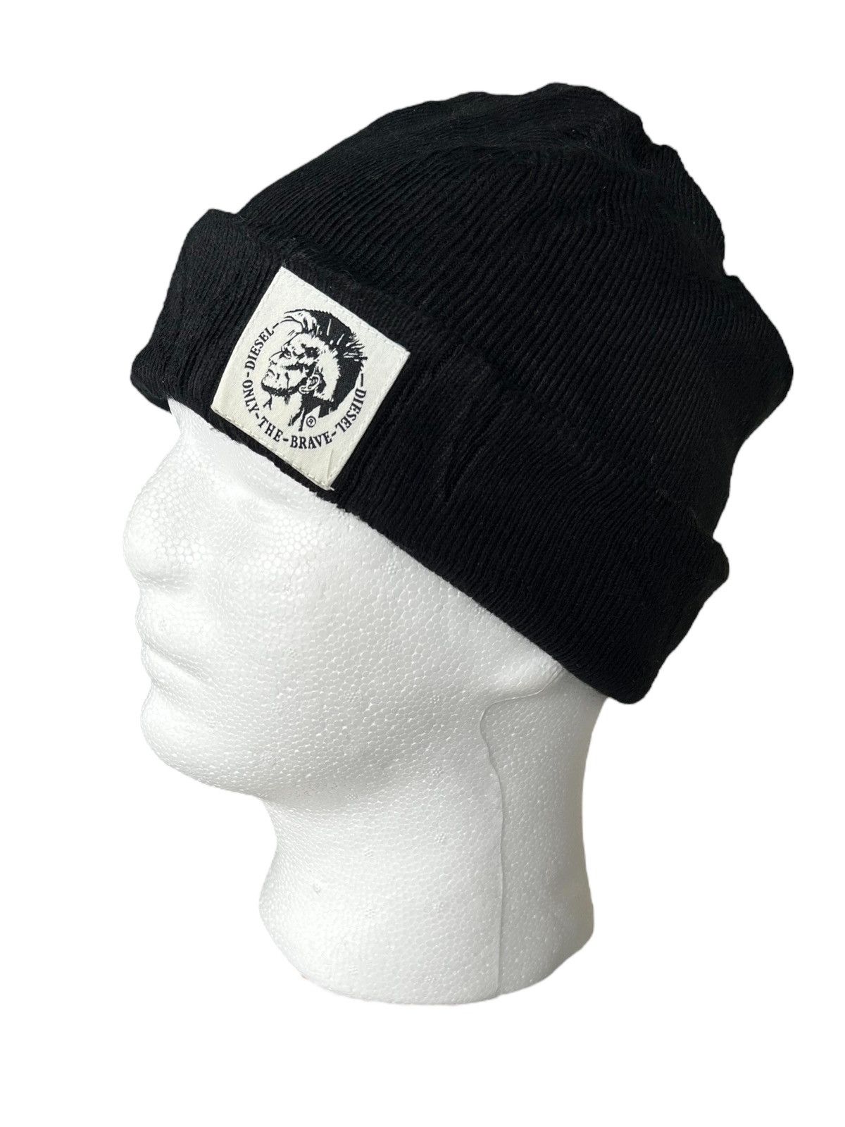 14th Addiction × Diesel Diesel Mohawk Punk Logo beanie Hats ☠️ Size ONE SIZE - 2 Thumbnail