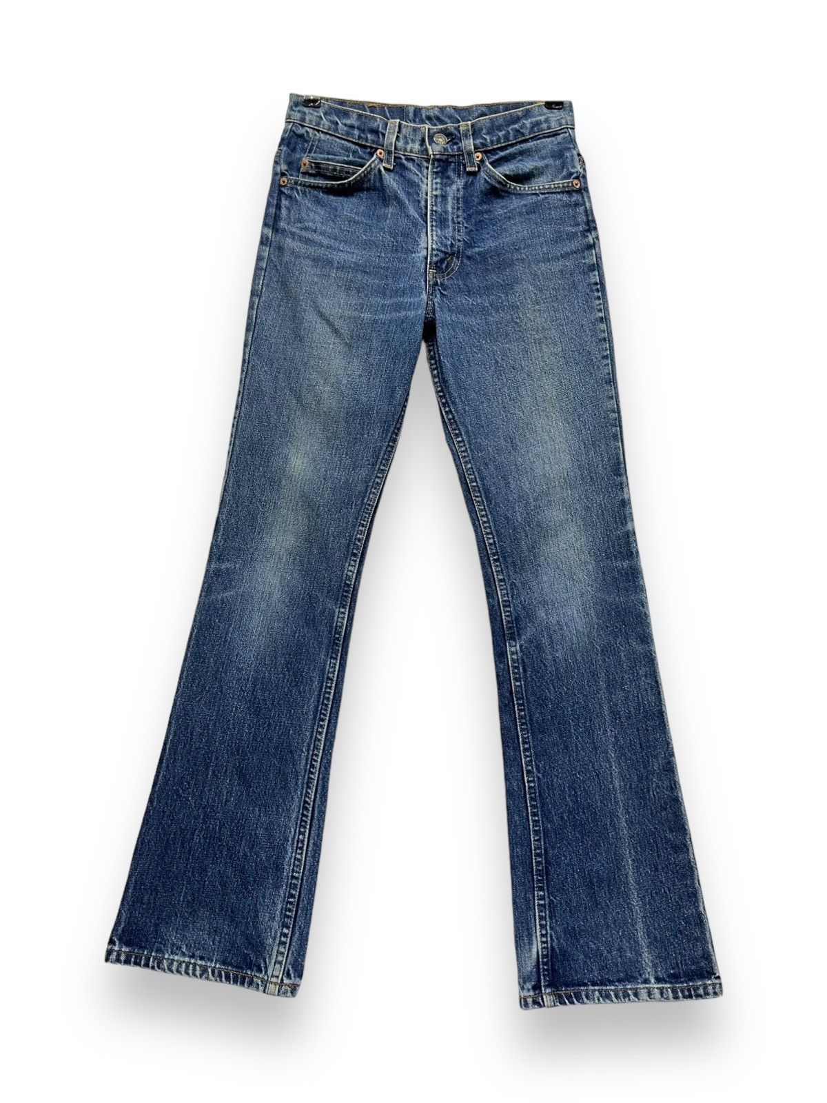 Levi's Vintage Levi’s Orange Tab Distressed Denim Flare Made in USA Size US 27 - 2 Thumbnail