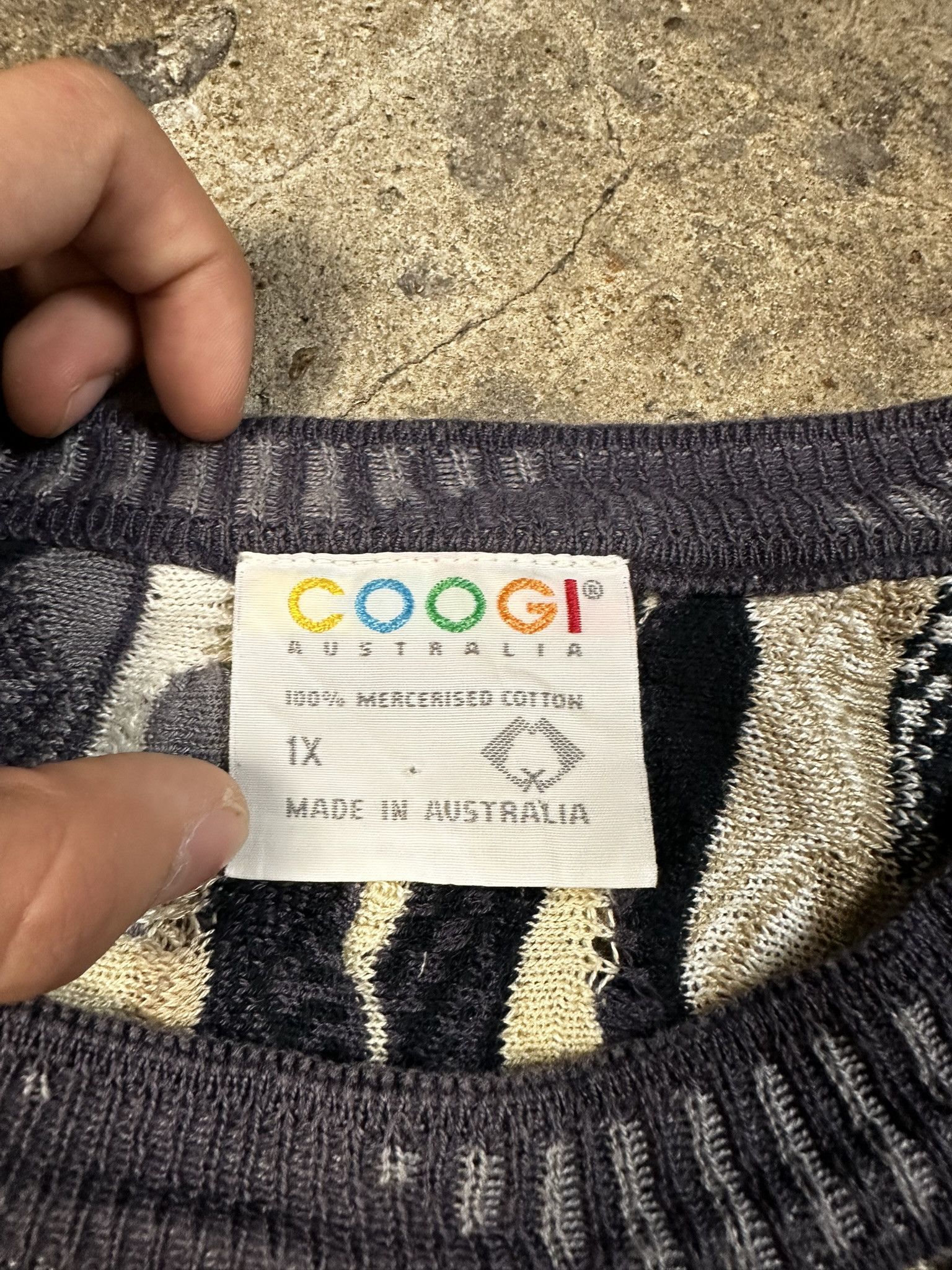 Coogi Crazy 90s Coogi Knit Cable Cotton Sweater Vintage Size US XL / EU 56 / 4 - 5 Thumbnail