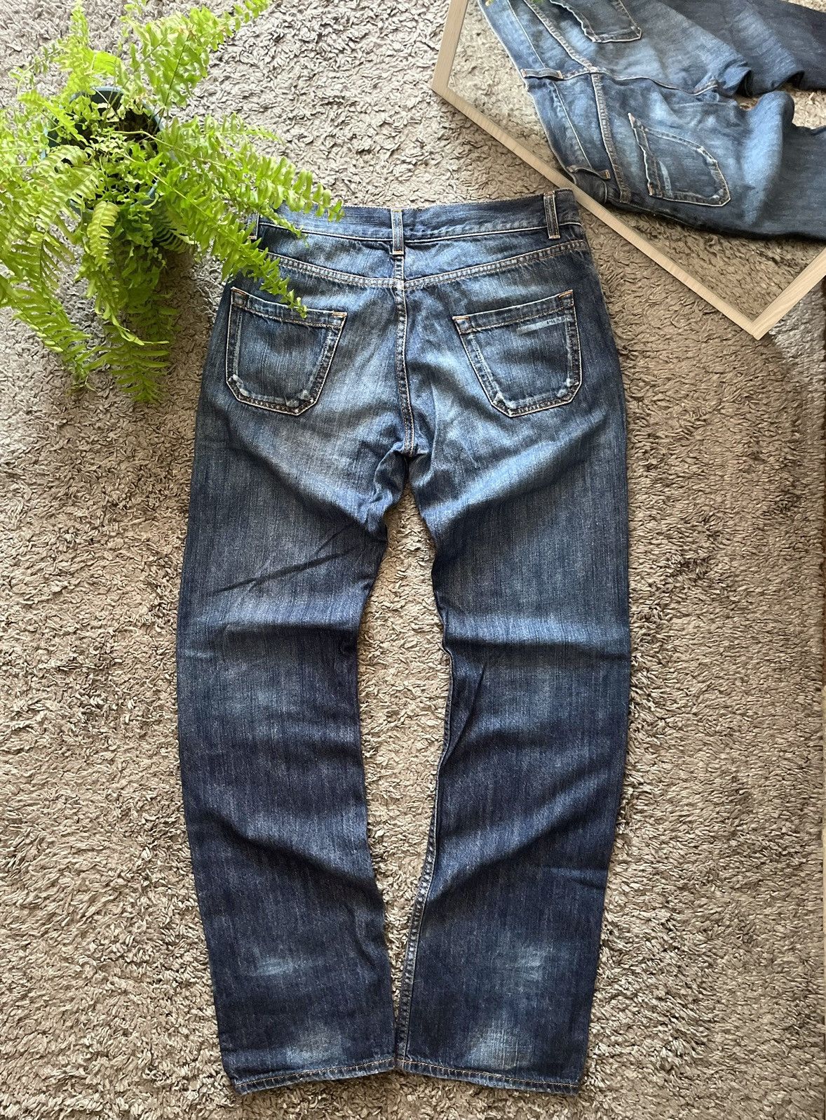 Prada × Vintage Prada Milano Jeans Denim Vintage Streetwear Logo Y2k Rare Size US 30 / EU 46 - 8 Thumbnail