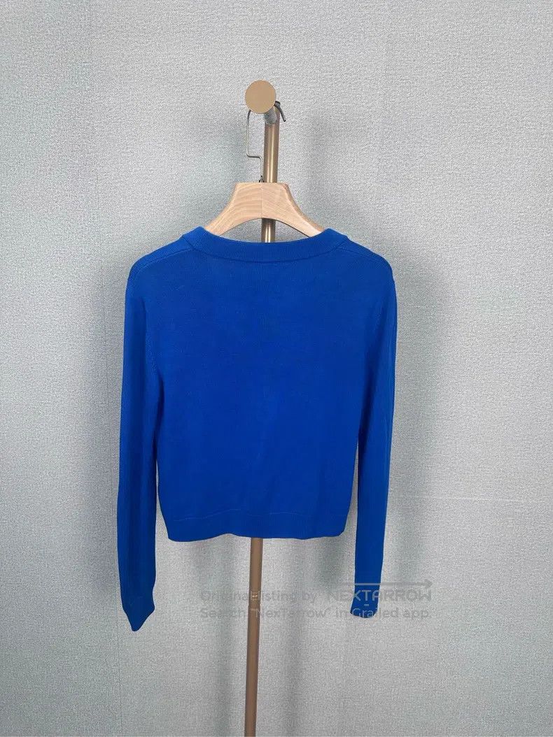 Hermes Hermes Blue Wool Cardigan Size XXS / US 00 / IT 34 - 2 Thumbnail