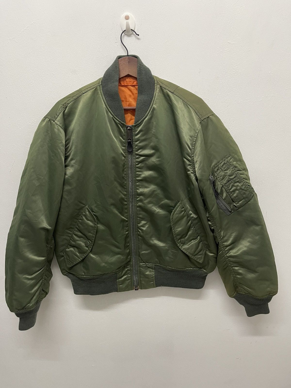 Vintage 💥CALLING❌Vintage Dog Fight Bomber Reversible Flight Jacket Size US M / EU 48-50 / 2 - 8 Thumbnail