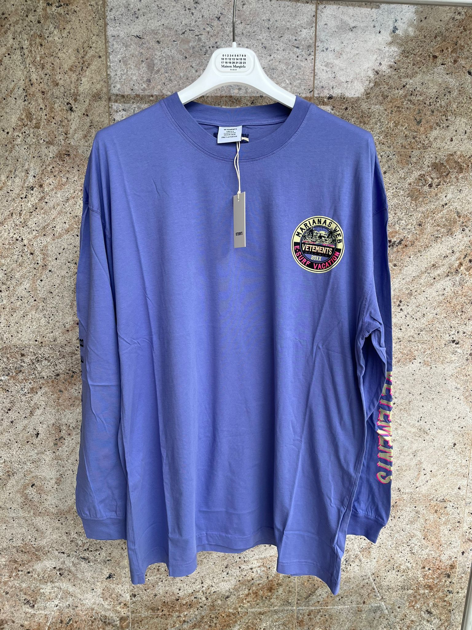 Vetements Surfer Logo T-Shirt LS in Violet Size US M / EU 48-50 / 2 - 2 Thumbnail
