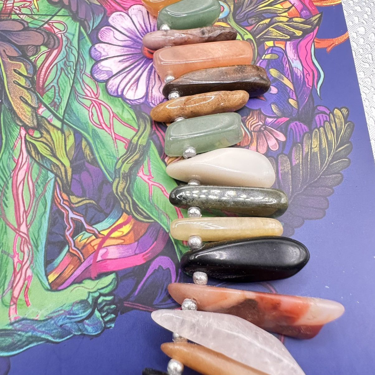 Japanese Brand × Vintage Vintage Shaman Psychodelic Stones nature Rare necklace Size ONE SIZE - 4 Thumbnail