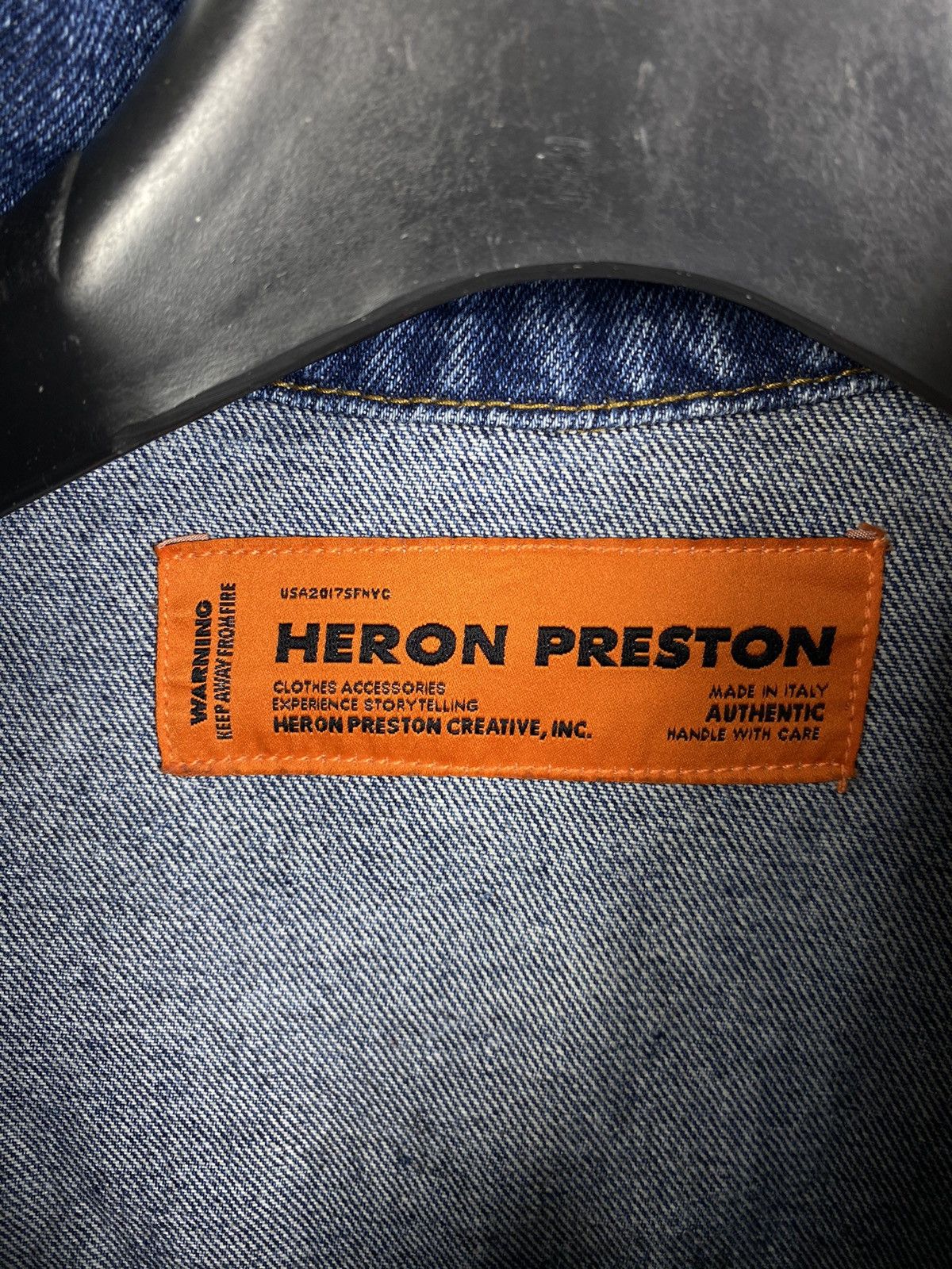 Heron Preston Heron Preston Denim Airbrush Heron Jacket Printed size S Size US S / EU 44-46 / 1 - 6 Thumbnail