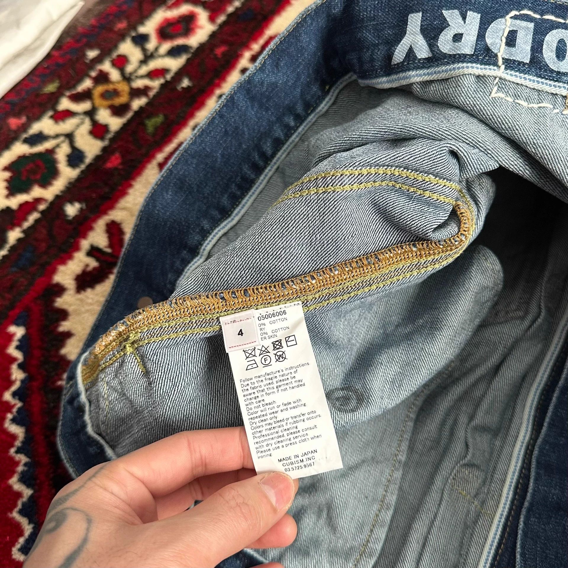 Visvim Visvim 19aw 1000dry Oil Stain Denim Jacket Size 4 Size US XL / EU 56 / 4 - 9 Thumbnail