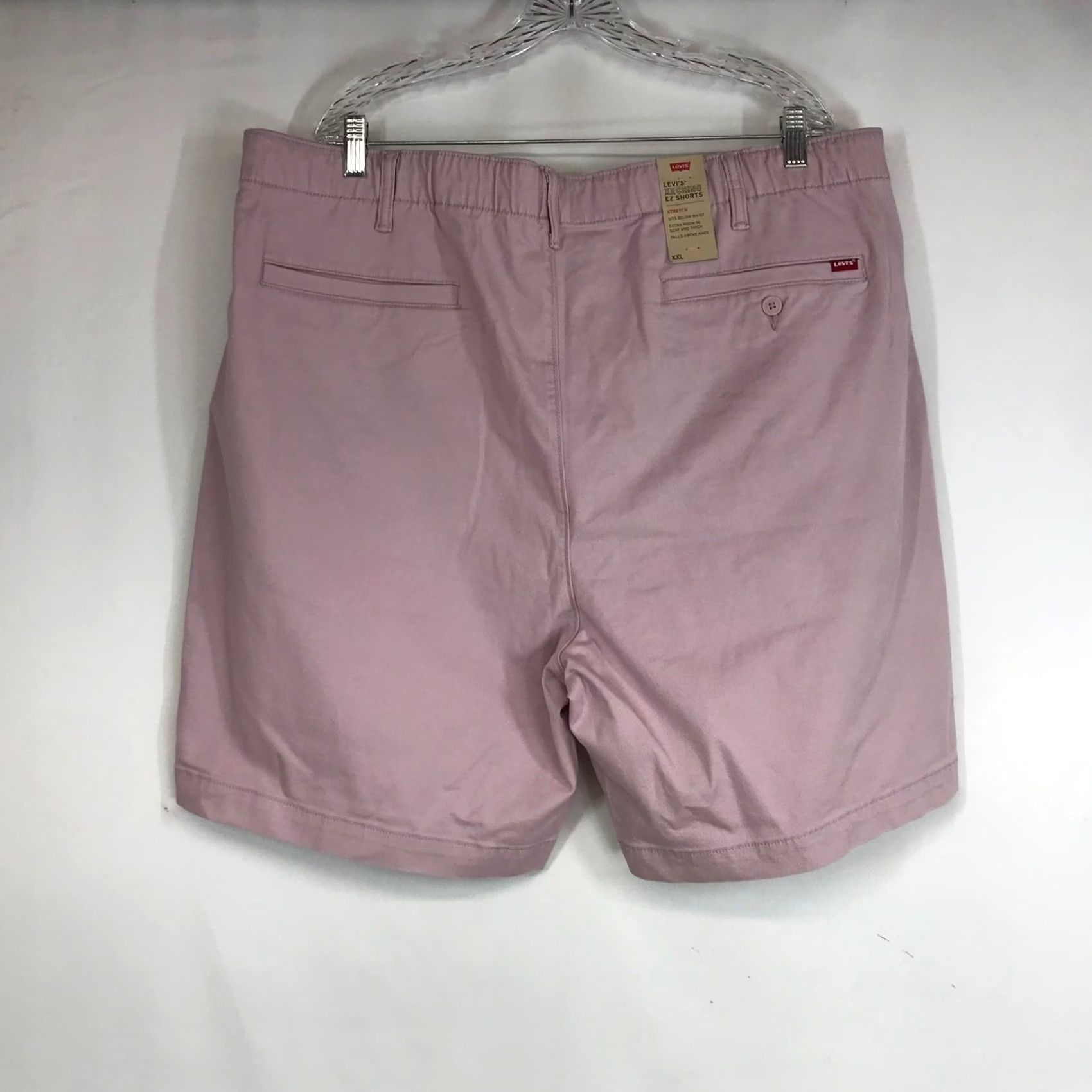 Levi's Levi's XX Chino EZ Shorts Mens XXL Pink Elastic Waist Stretch Relaxed Fit Size US 39 - 4 Thumbnail