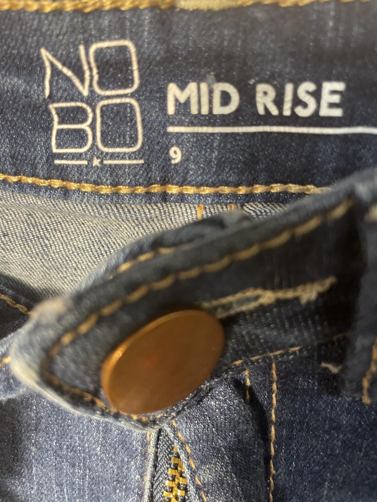 Other No Boundaries Mid Rise Mini Denim Skirt Women's Sz 9 Striped Size 28" / US 6 / IT 42 - 3 Thumbnail