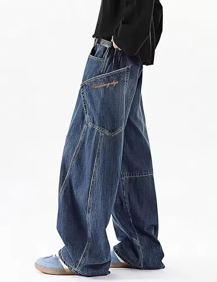 Japanese Brand Baggy Barrel Wide Leg Jeans Size US 28 / EU 44 - 2 Thumbnail