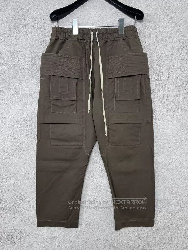 Rick Owens Rick Owens size s SS23 dust rig double loop drawstring swea Size US 28 / EU 44 - 1 Thumbnail