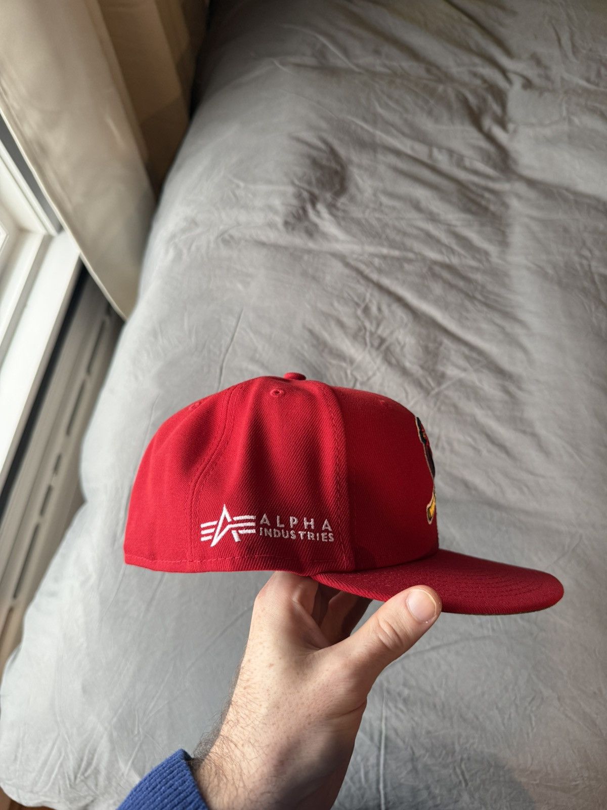Alpha Industries × New Era Red Alpha Industries X St. Louis Cardinals New Era 59Fifty Size ONE SIZE - 2 Thumbnail