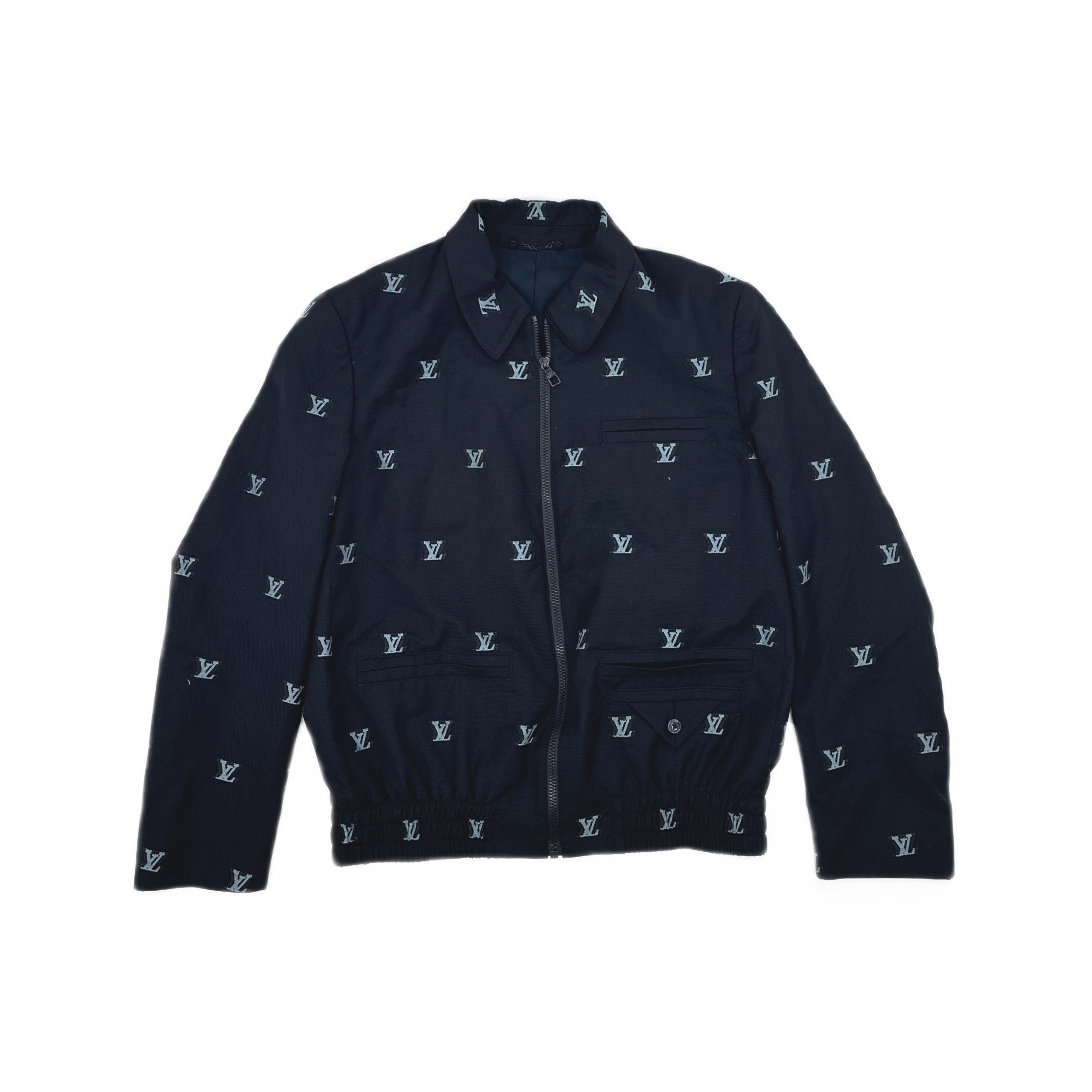 Louis Vuitton Louis Vuitton Logo Print Zip Jacket Size 50 Size US M / EU 48-50 / 2 - 1 Thumbnail
