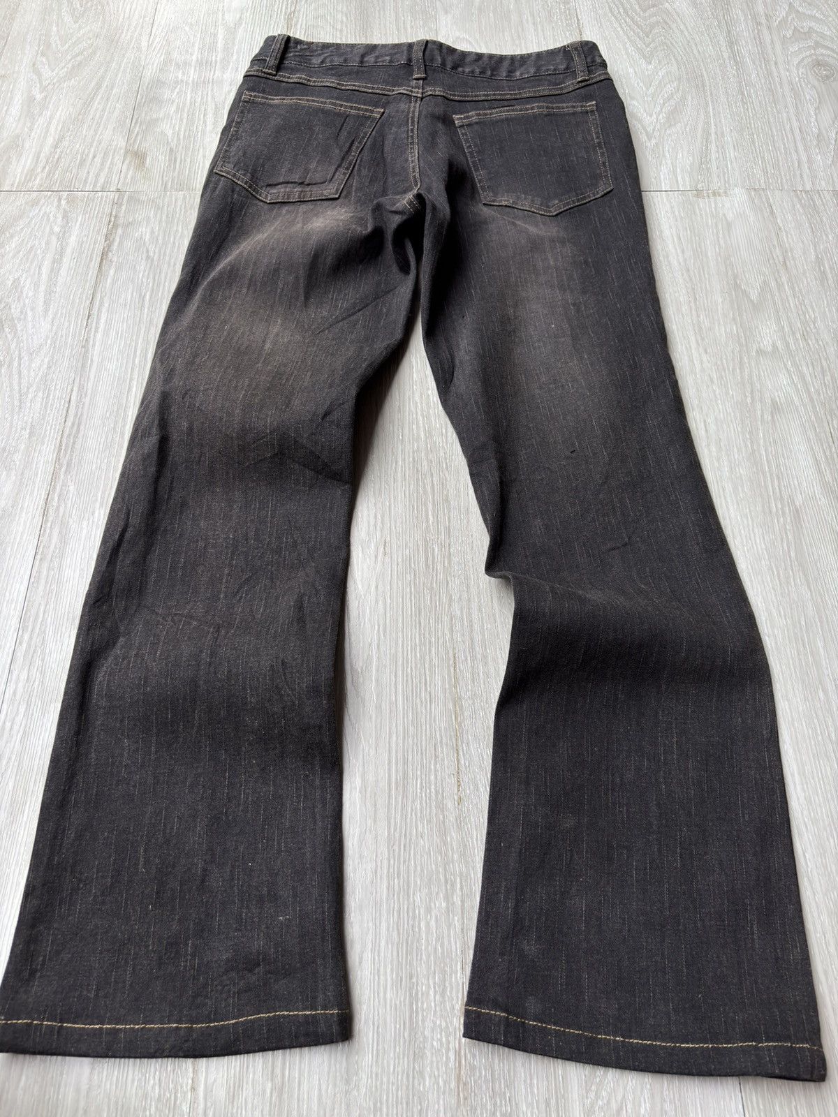 Japanese Brand VERTGARMENTS phyton lace up flare jeans Size US 26 / EU 42 - 3 Thumbnail