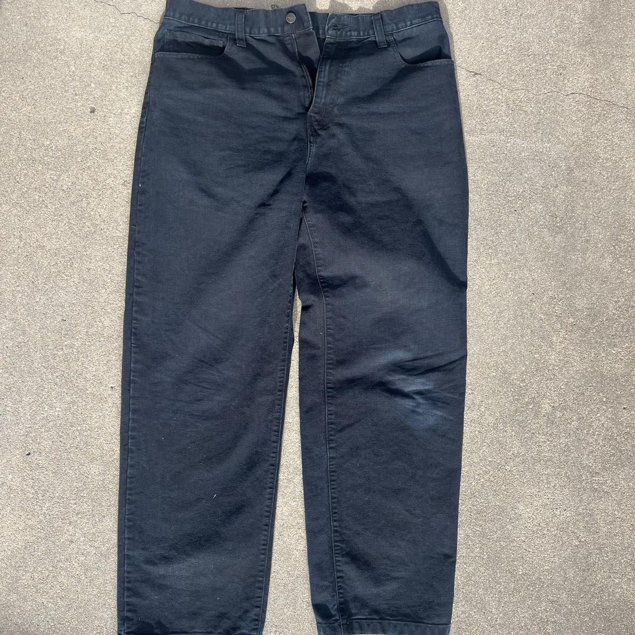 Carhartt Wip Landon Pant Organic Cotton Canvas Black SZ34 Size US 34 / EU 50 - 1 Thumbnail