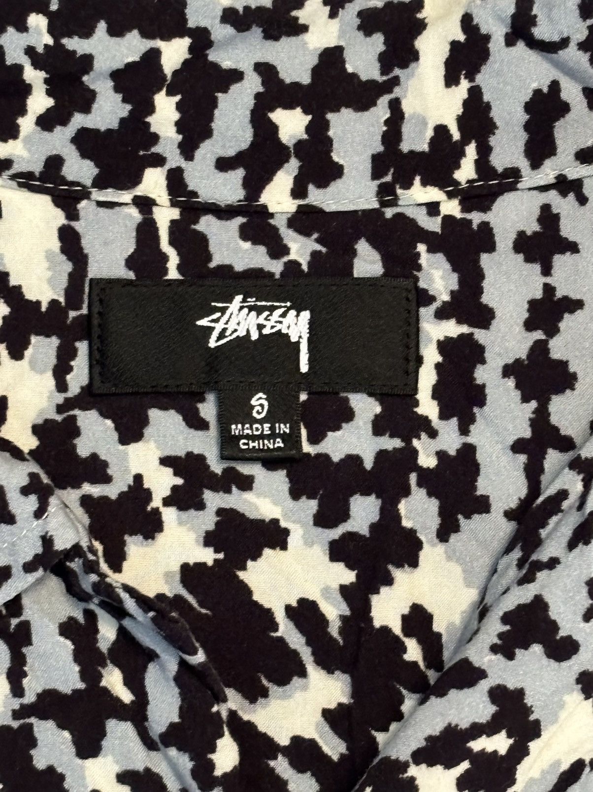 Stussy Stussy Handrawn Houndstooth Button Up Shirt Sz Small Size US S / EU 44-46 / 1 - 2 Thumbnail