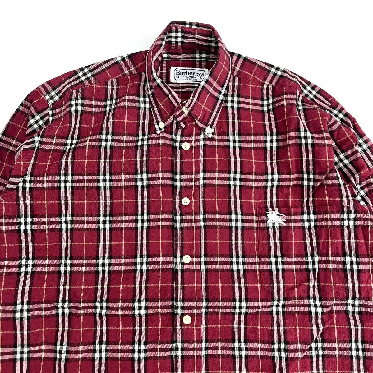 Burberry Vintage Burberrys Nova Check Plaid Patterned Button Up Shirt Size US M / EU 48-50 / 2 - 2 Thumbnail