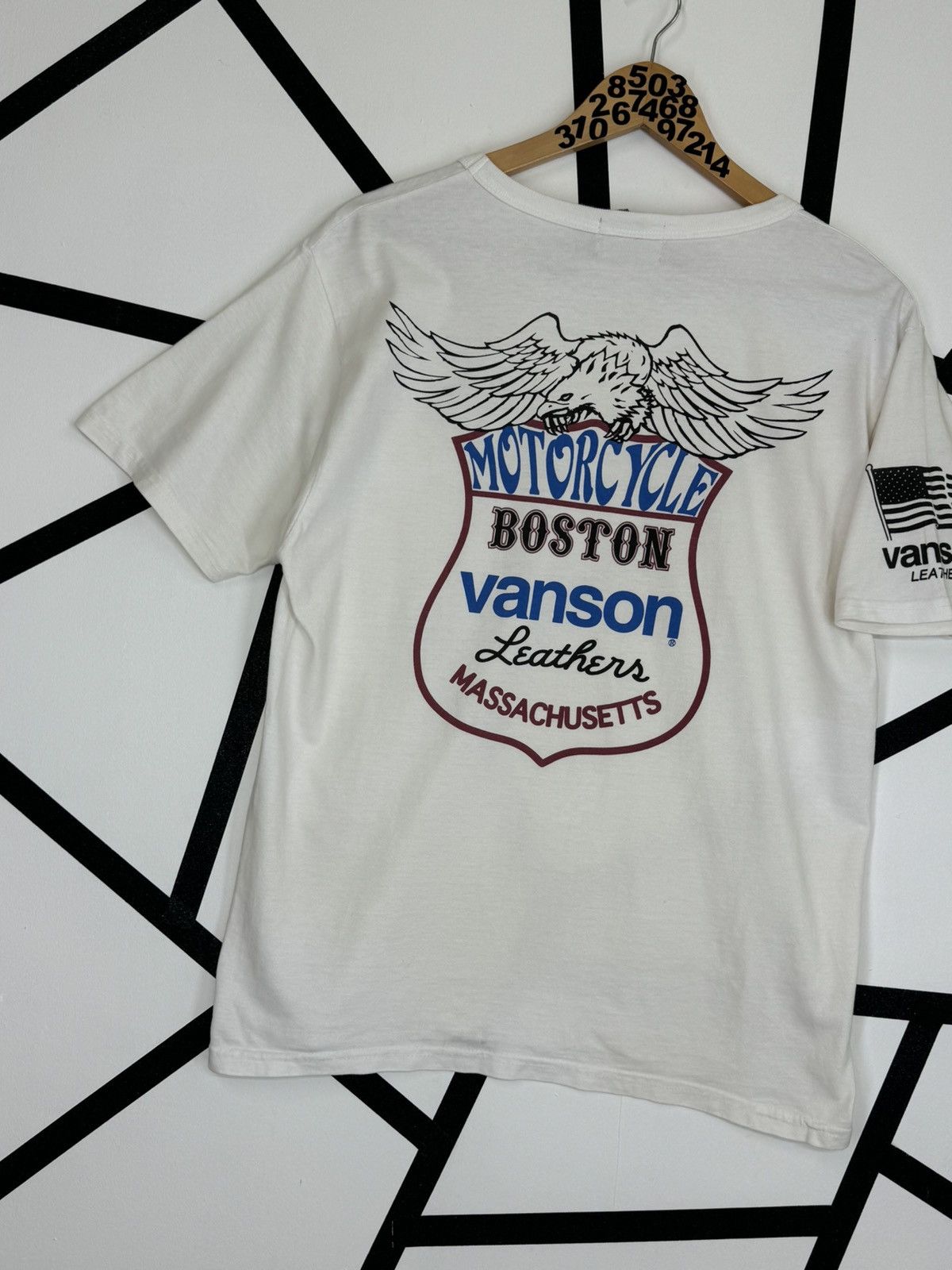 Vanson Leathers VANSON LEATHERS MASSACHUSETTS POCKET TEE Size US M / EU 48-50 / 2 - 3 Thumbnail