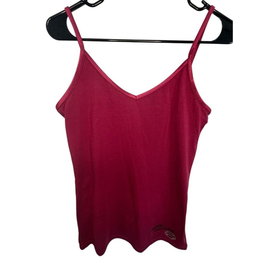 Harley Davidson Harley Davidson Cami With Embroidered Logo And Rhinestones Size L / US 10 / IT 46 - 2 Thumbnail