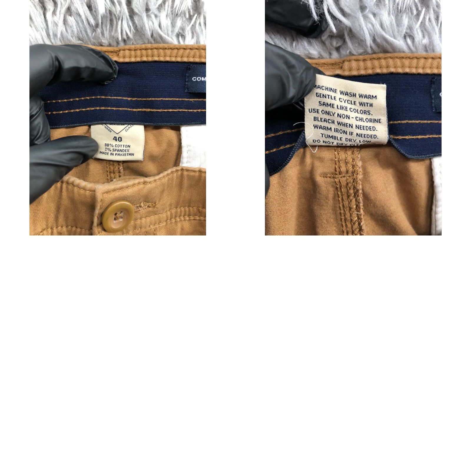 Vintage St. John's Bay Cargo Shorts Mens 40 Mid Rise Beige Brown 5-Pocket Denim Stretch Regular Fit Classic Outdoor Vintage No Size US 40 / EU 56 - 8 Thumbnail