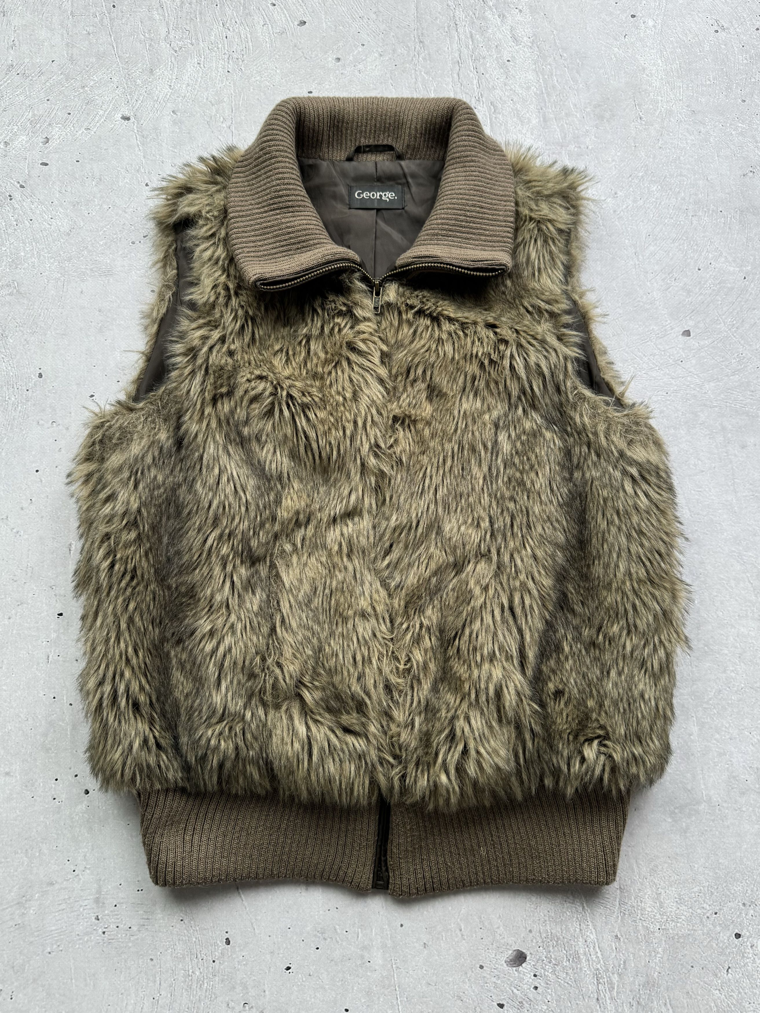 Other Vintage Faux Fur Zipped Vest Size M / US 6-8 / IT 42-44 - 8 Thumbnail
