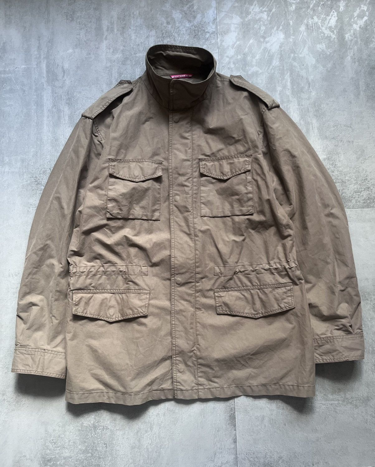 Versace Versace Classic Beige Multipocket Workwear Zip Up Jacket 54 Size US L / EU 52-54 / 3 - 3 Thumbnail