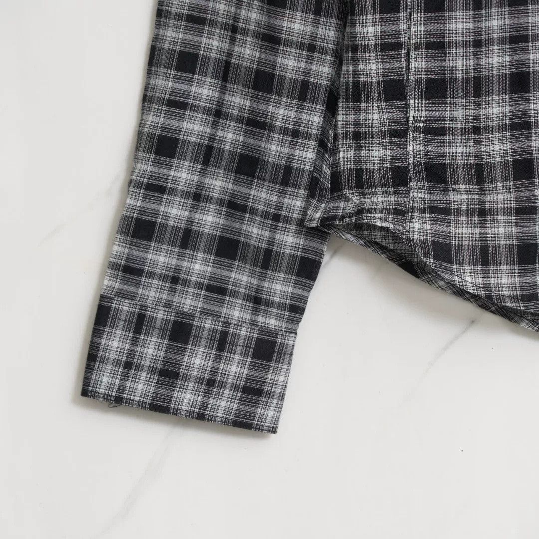 Gucci Gucci Men's Black White Plaid Shirt Size US M / EU 48-50 / 2 - 4 Thumbnail