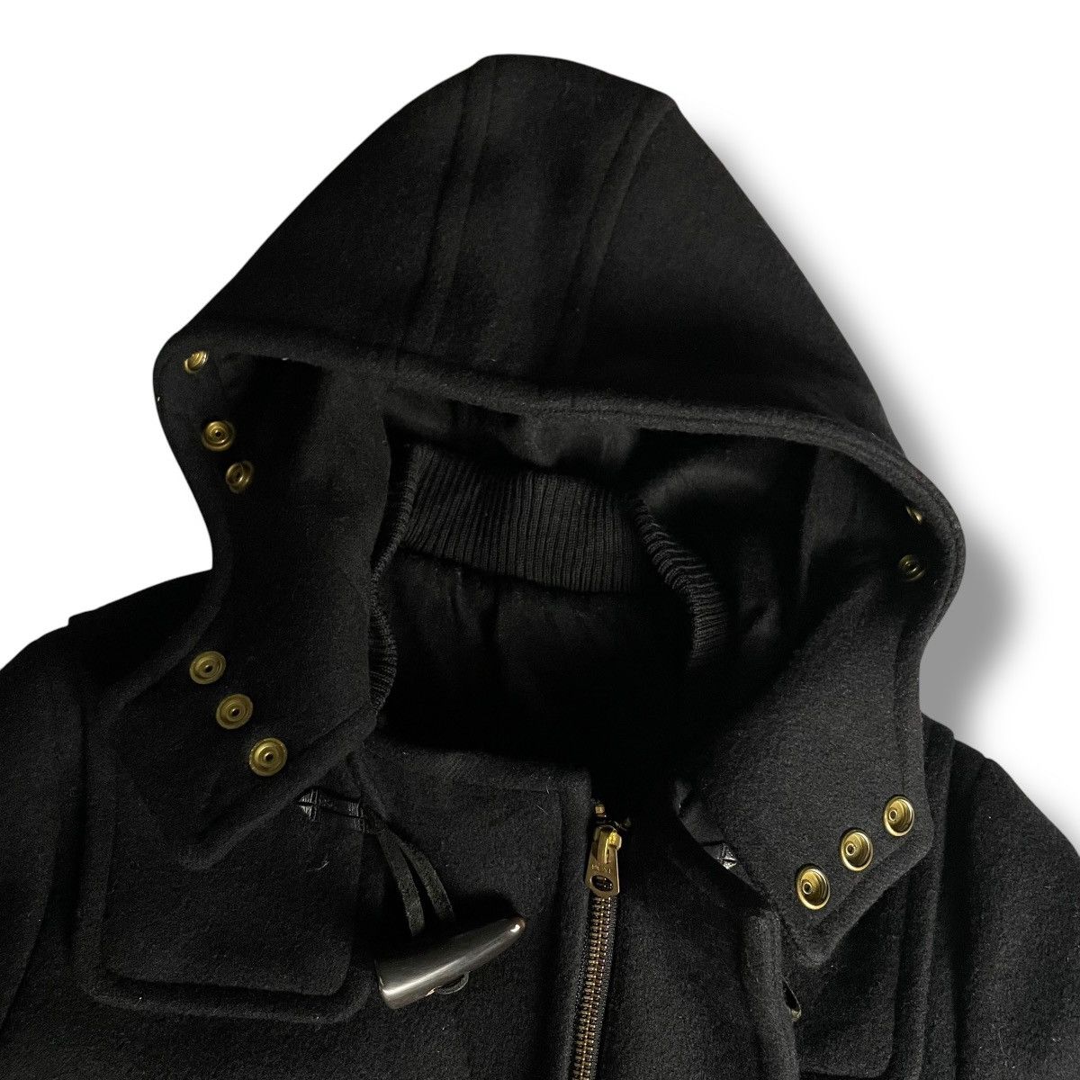 Japanese Brand × MasterPiece × SCYE 🇯🇵 MASTERPIECE x SCYE HOODED WOOL DUFFLE COAT Size US M / EU 48-50 / 2 - 7 Thumbnail