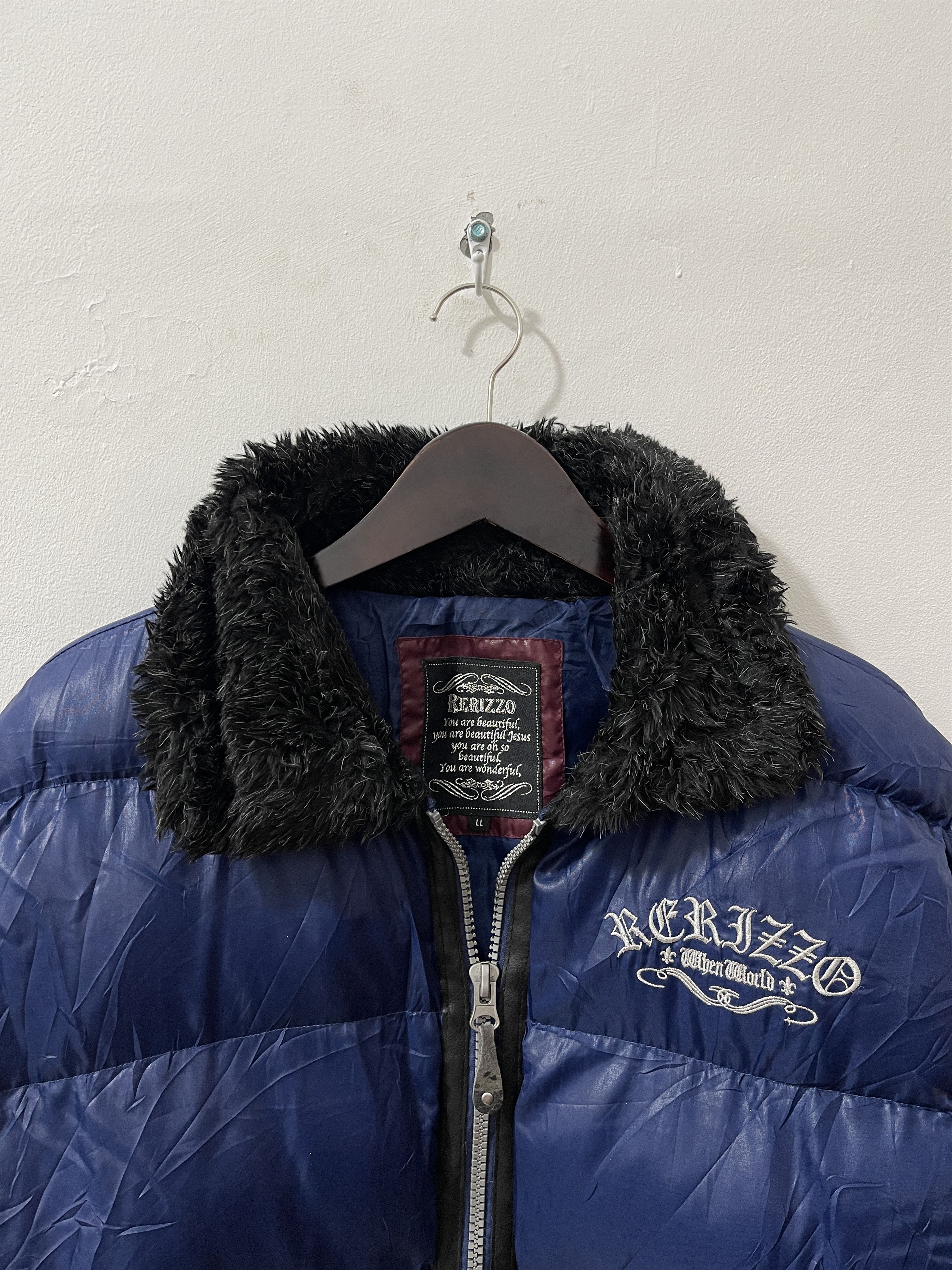 Japanese Brand 2000s Rerizzo Japan Archive Skull Puffer Vkei Style Jacket Size US XL / EU 56 / 4 - 3 Thumbnail