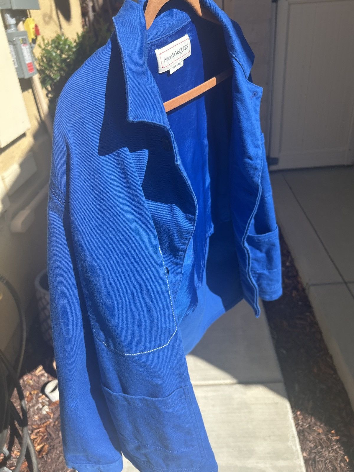 Alexander McQueen Alexander McQueen Royal Blue Denim Chore Jacket skull motif Size US M / EU 48-50 / 2 - 3 Thumbnail