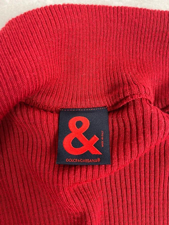 Dolce & Gabbana 2000s Dolce & Gabbana 3 Red Zip-Up Sweater Size XXS / US 00 / IT 34 - 11 Thumbnail