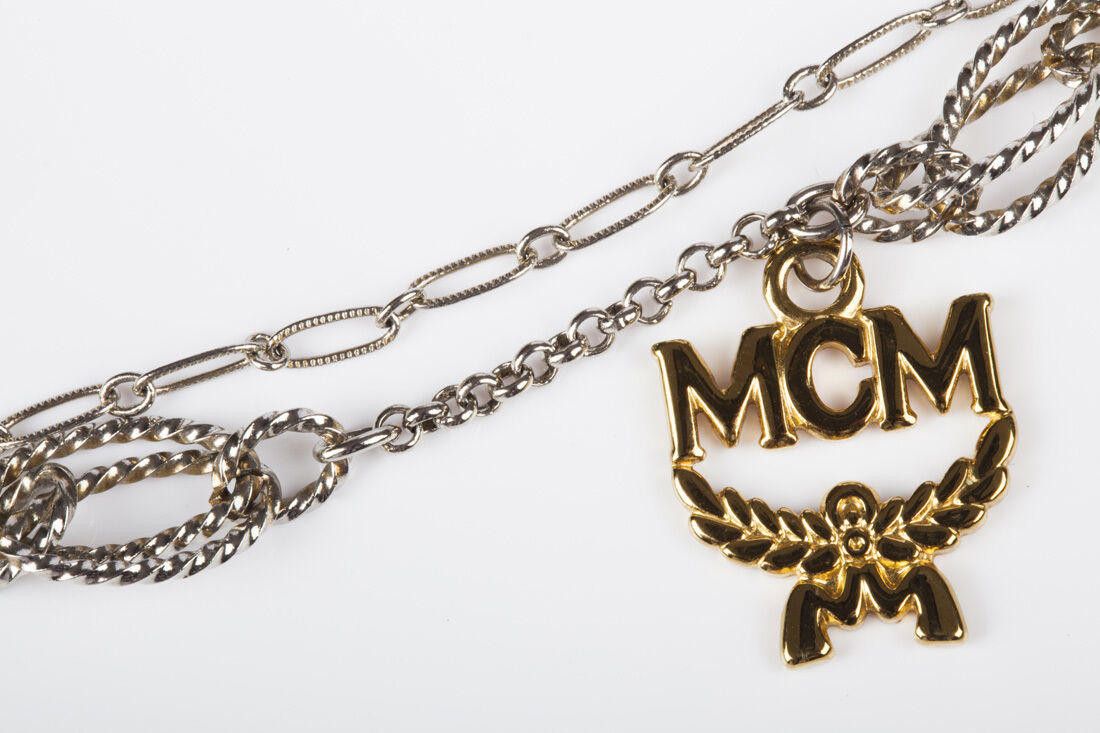 MCM MCM Brass Tag Flapper Necklace Size ONE SIZE - 4 Thumbnail