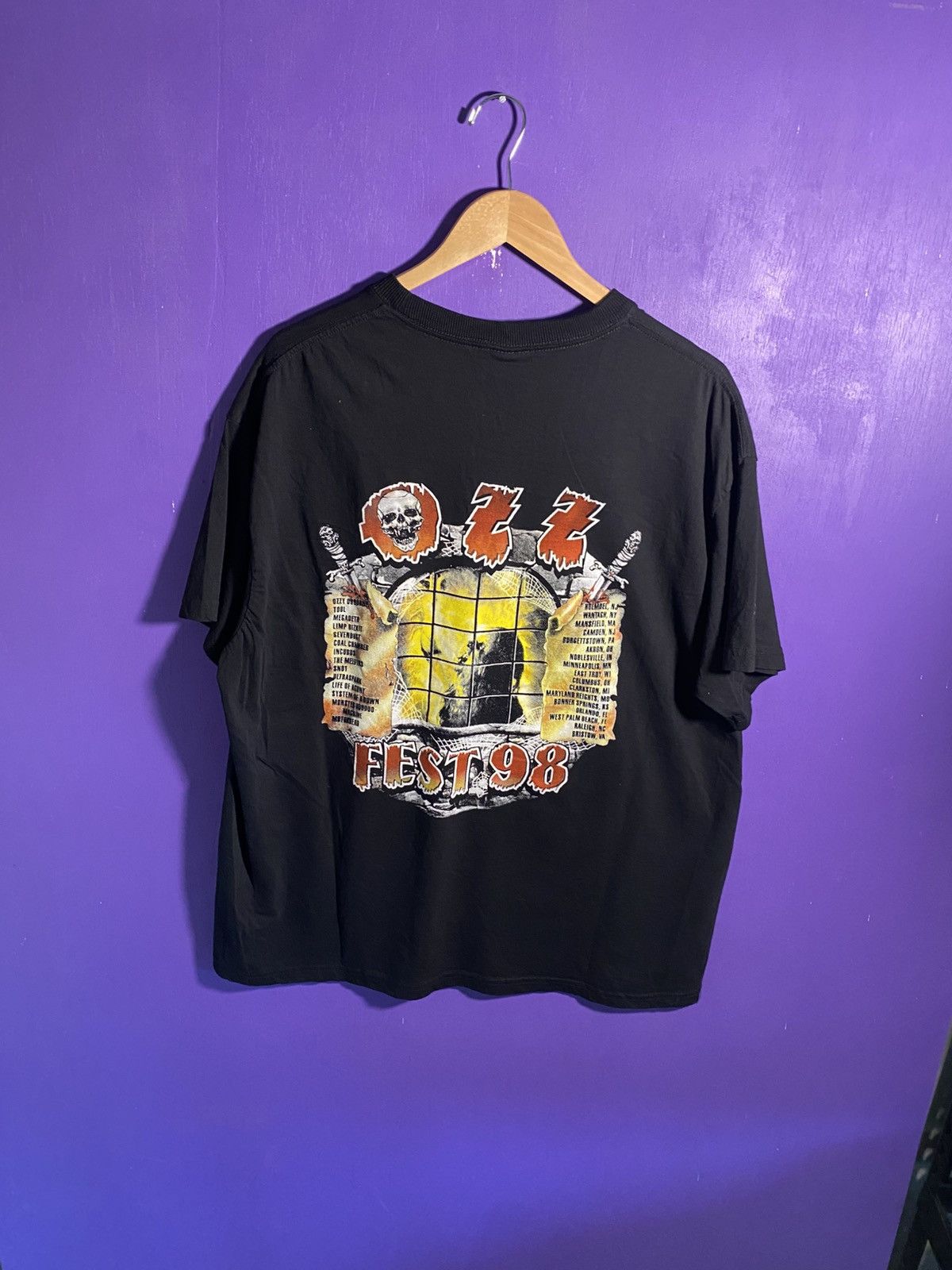 Band Tees Vintage 1998 Ozzy Osbourne Ozzfest tour tee Size US XL / EU 56 / 4 - 2 Thumbnail