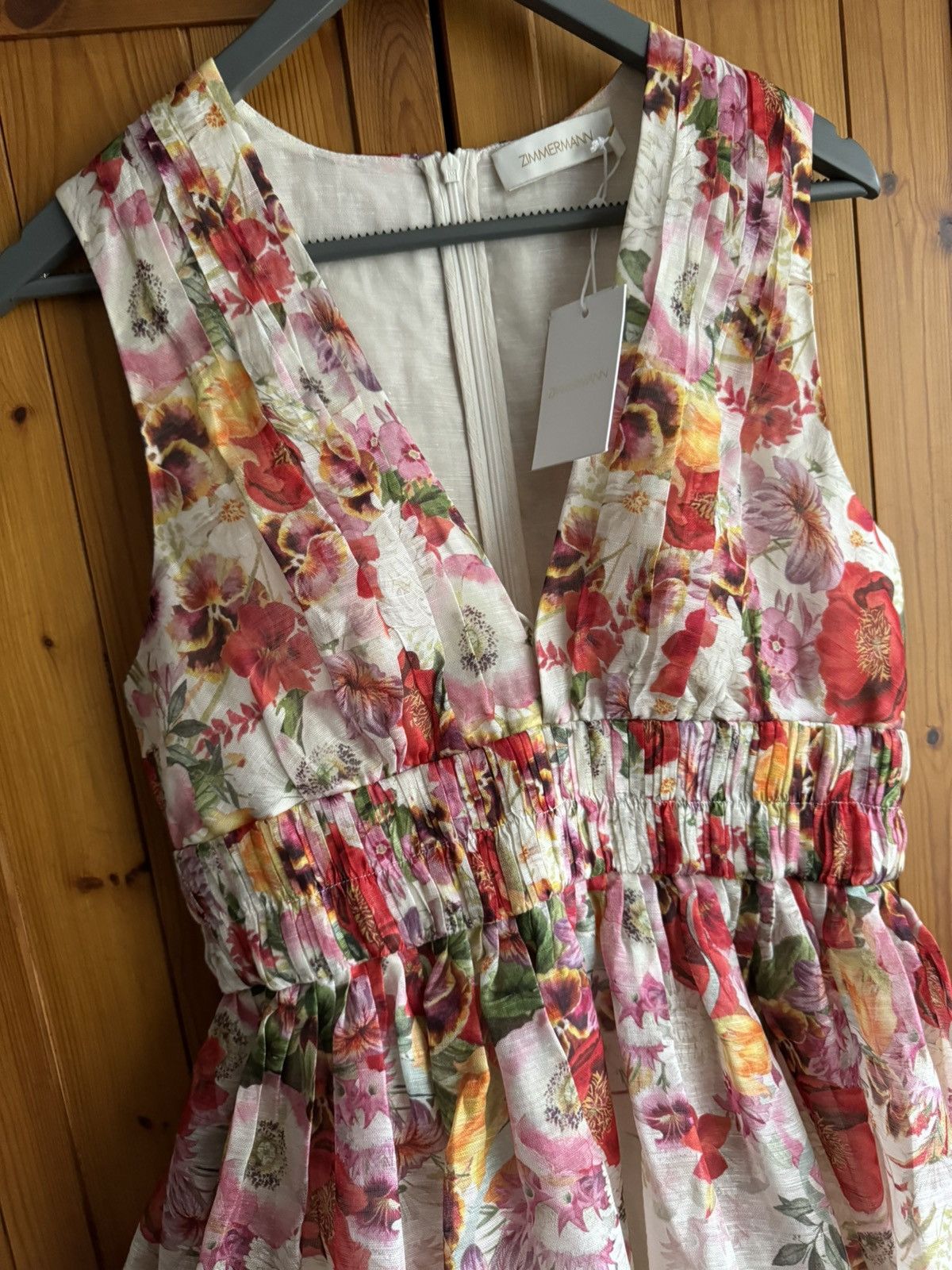 Zimmermann New Zimmermann floral dress, linen blend silk, size 3 Size XL / US 12-14 / IT 48-50 - 5 Thumbnail