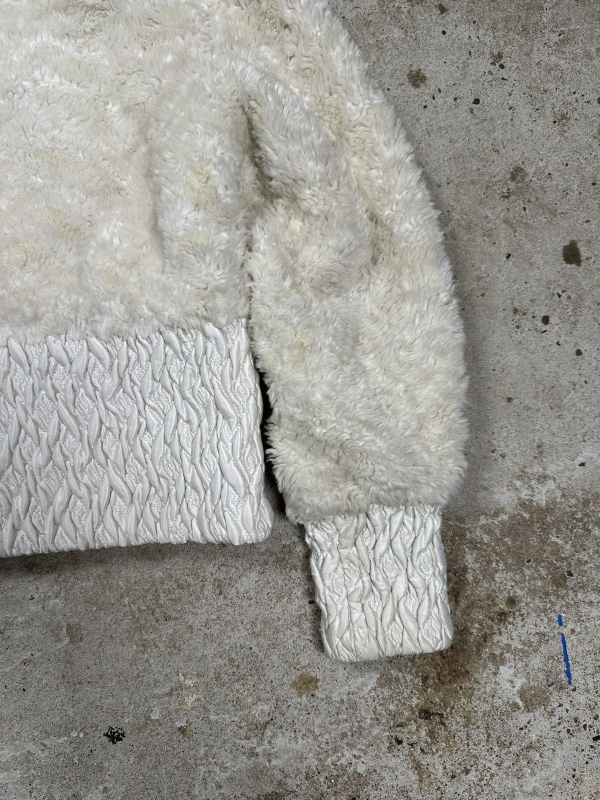 If Six Was Nine × Japanese Brand × Le Grande Bleu (L.G.B.) Vintage Y2K Faux Fur Beige Bomber Jacket Japanese Style Size US S / EU 44-46 / 1 - 17 Thumbnail