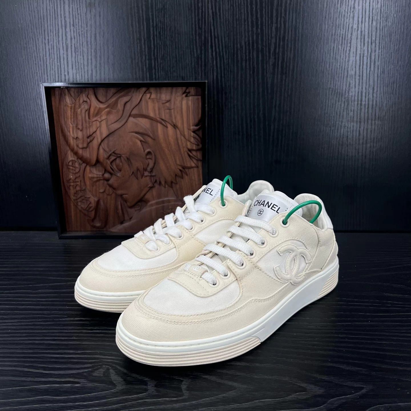 Chanel 24 Beige Sneakers 38.5 Worn 2x